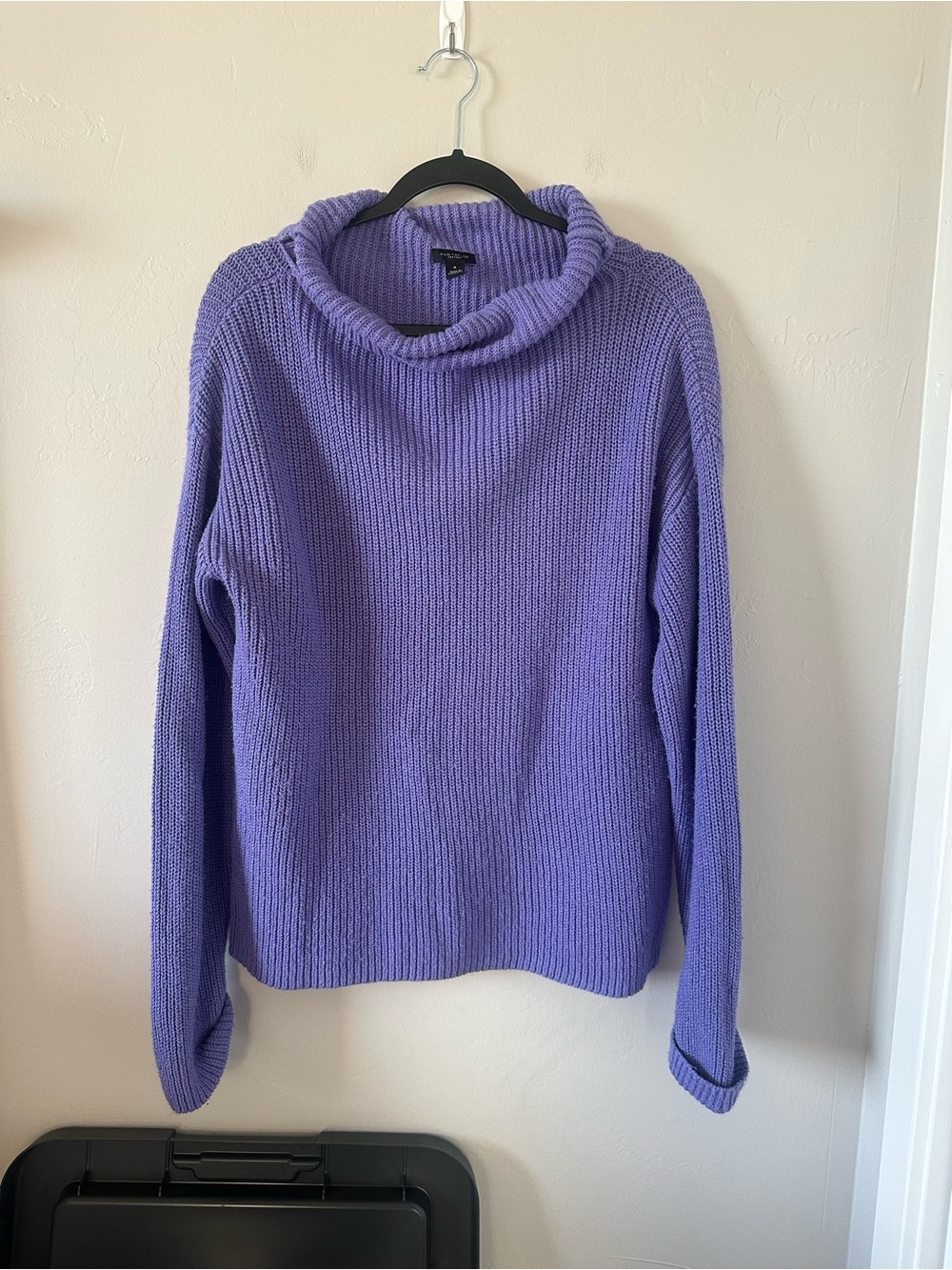 Ann Taylor Lilac Cowl Neck Sweater